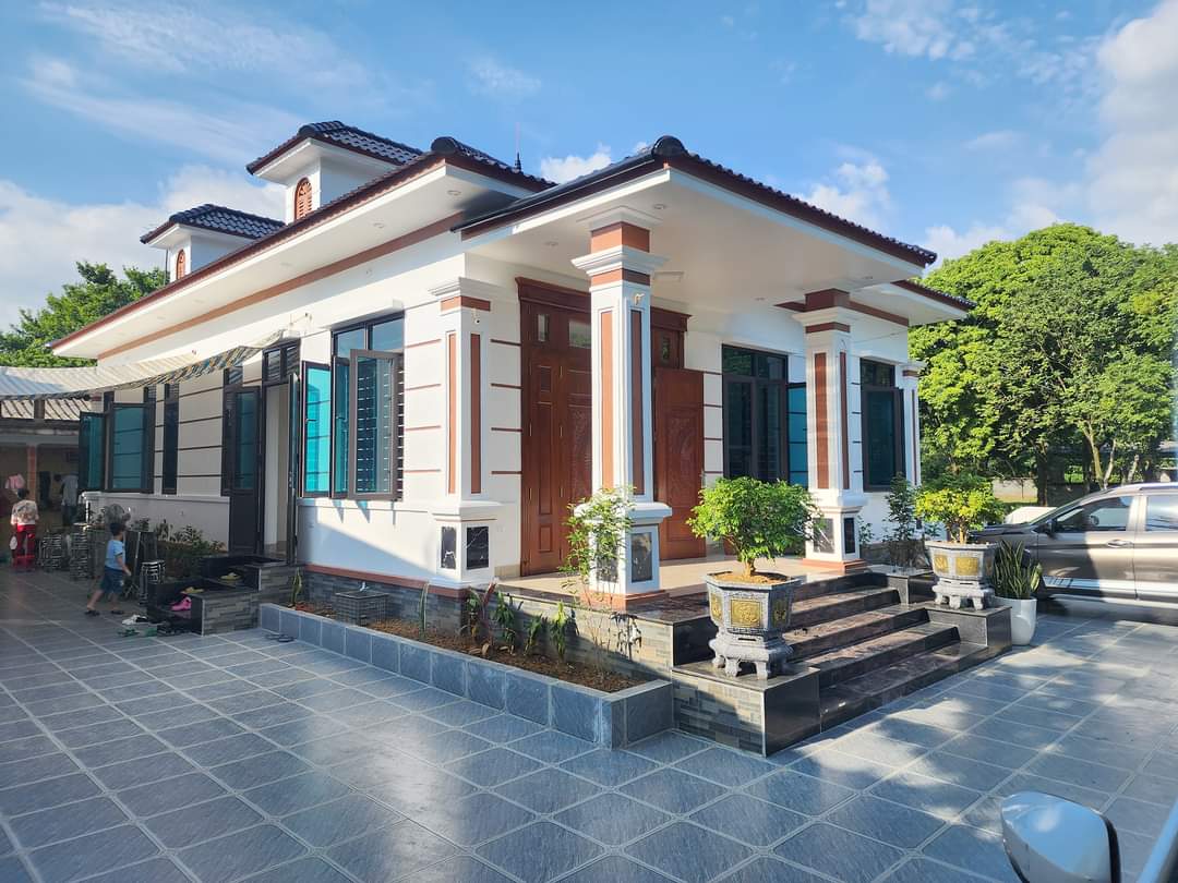 Công trình nhà Villa sử dụng sơn Meiji tại Nam Định